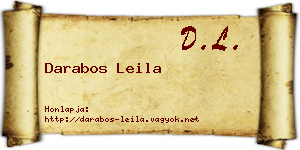 Darabos Leila névjegykártya